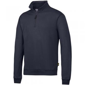 Sudadera Snickers 2818 Azul Marino Media Cremallera Talla M