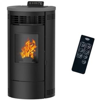 Estufa de pellets Flavia 9,5 kW Negra Sannover