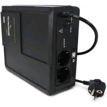 Tecnoware UPS Era Plus Active 1600VA/1120W - Protección para PC y Consolas, Autonomía de 15-40 minutos, Line Interactive con PFC Activo