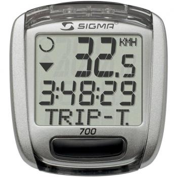 Sigma - Ciclocomputador 700, color gris