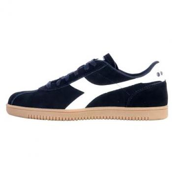 Diadora Tokyo Unisex Premium Suede Low Sneakers - Black