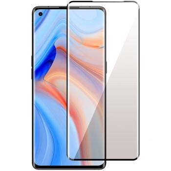 Cristal Templado Oppo Reno 4 Pro 9H Adhesión total Antihuellas - Negro