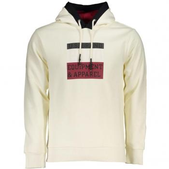 U.S. Polo Assn. Grand Polo Elegant Fleece Hooded Sweatshirt with Contrast Details - 3XL, Male, Beige