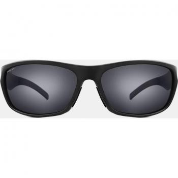 Polar 3009 Unisex Black Wraparound Sunglasses with Polarized Lenses