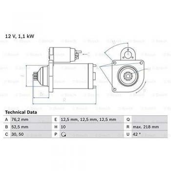 Motor de Arranque BOSCH 0 986 020 240, tipo: Motor de arranque, características: alta calidad, diseño compacto, fácil instalación, compatible con múltiples vehículos
