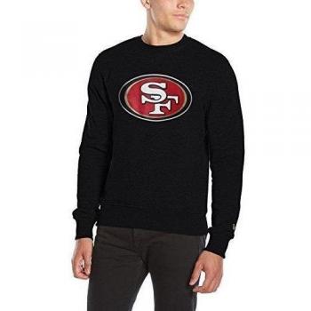 New Era Ne92159Fa14 Team Logo Crew Saf49E - Sudadera-Línea San Francisco 49Ers para hombre, color negro, talla XS