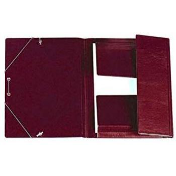 Carpeta de Solapas Iberplas PVC Tamaño Cuarto Color Burdeos Ref.: 341CS-02