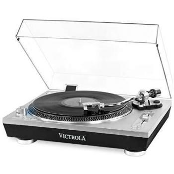 Tocadiscos Retro Victrola Pro VPRO-2000 con Bluetooth y USB Plata