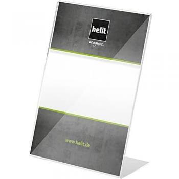 Expositor de mesa A5 vertical acrílico transparente Helit