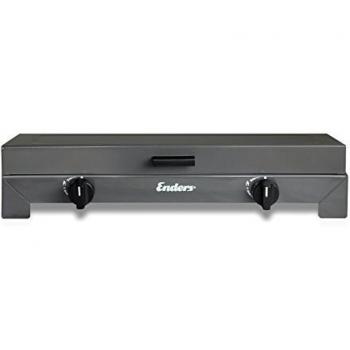 Cocina de gas portátil Enders Canberra 2, 2 quemadores de 2,3 kW cada uno, acero inoxidable, compacta y fácil de transportar