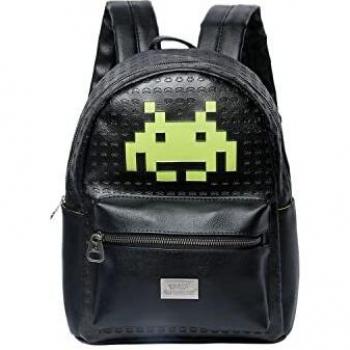 Karactermania 2995, Space Invaders Alien-Mochila Fashion Unisex, Negro