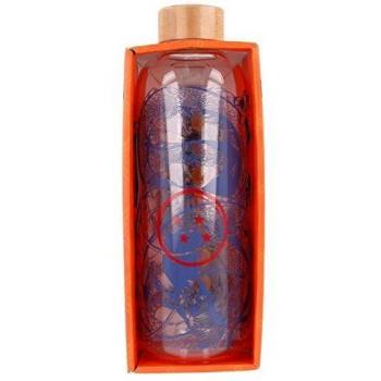 Stor Dragon Ball | Botella De Agua De Cristal De Borosilicato Reutilizable - 1030 ml - Botella De Agua De Vidrio con Tapón Hermético