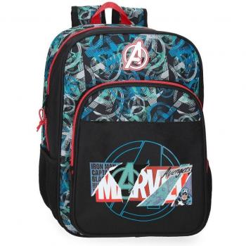 Mochila Escolar Marvel Shield de 38 cm con Bolsillos Laterales