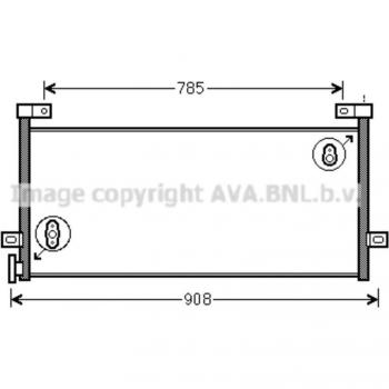 Condensador de aire acondicionado AVA COOLING VL5081, PRASCO VL5081