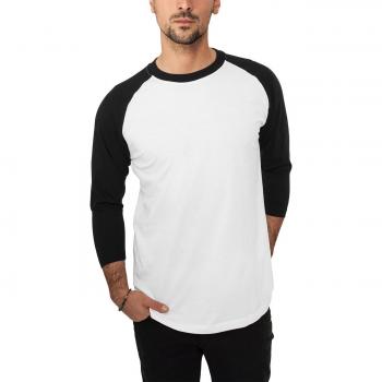 Urban Classics Contrast 3/4 Sleeve Raglan Tee Long-sleeve Shirt White/Black