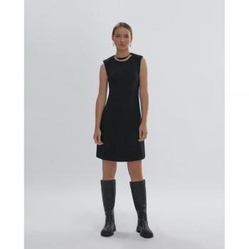 Vestido corto de tirantes con collar - Lola Casademunt