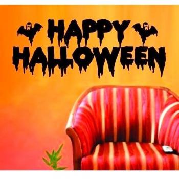 Feliz Halloween pared vinilo adhesivo adhesivo arte gráfico de vampiro True Blood