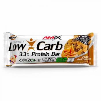 Amix Low-Carb 33% Protein Bar Cookies Crema de Cacahuete 15x60g