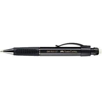 FABER CASTELL Portaminas Grip Plus 1307 trazo 0,7 mm Negro