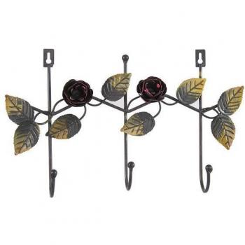 Percha de Metal con Motivos Florales
