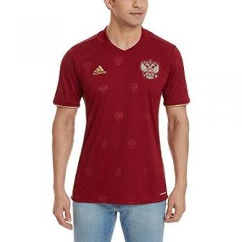 adidas RFU H Jsy - Camiseta para hombre, color rojo / amarillo, talla XS