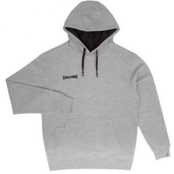 Sudadera con Capucha Spalding Flow para Hombre, Gris Melange, Talla XXL