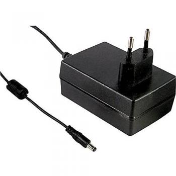 Fuente de alimentación enchufable Mean Well GSM25E15-P1J, 25 W, 15 V, 1.66 A, fija