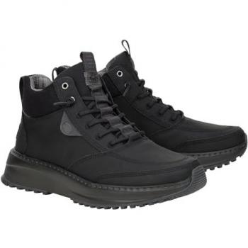 HeyDude - Botines de cordones para hombre con suela de tacos, modelo Tahoe clásico Negro 42059-001, talla 42 EU