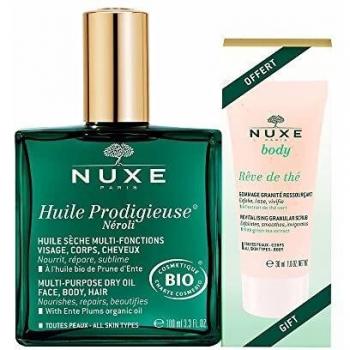 NUXE Aceite Huile Prodigieuse Néroli 100ml + Exfoliante Granulado Rêve de Thé 15ml de REGALO