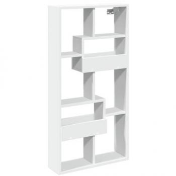 Armario de pared madera de ingeniería blanco 50x15x100 cm