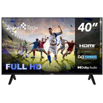 Smart TV LED FHD 40 Smart Tech 40FH01K - Whale OS, Netflix, YouTube, Disney+, 3xHDMI, 2xUSB