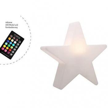 Lámpara LED Estrella Brillante 40 cm (RGB) con Cambiador de Color y Dimmable, Decoración Navideña para Interior y Exterior