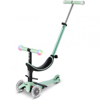 Patinete Mini2Grow Deluxe Magic Led mint MICRO