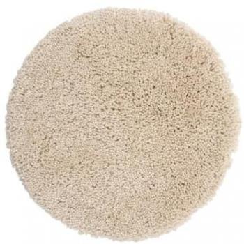 Alfombra de Baño Redonda de Microfibra Highland Ø110 cm Beige - Increíble Suavidad Bajo Tus Pies