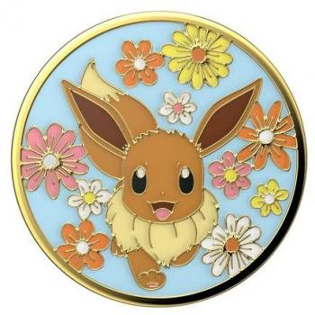 Soporte PopSocket Premium Enamel Floral Eevee para Smartphone - Multicolor