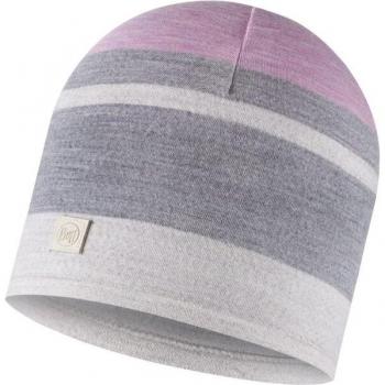 Gorro Buff Merino Move unisex gris claro violeta