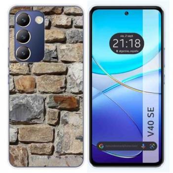 Funda de Silicona para Vivo V40 SE 5G Diseño Ladrillo 03