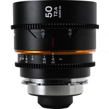 Laowa Venus Optics Nanomorph 50mm T2.4 1.5X S35 Anamorphic Lens with Amber Flare for Arri PL/Canon EF