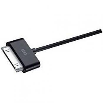 Duracell USB5011A - Cable de Carga y sincronización MFI de 1 Metro con Conector de 30 Pines Compatible con Apple iPhone/3G/3GS/4/4S/ y iPad/2/3, Color Negro