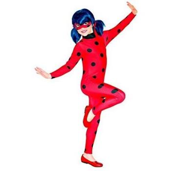 Rubies-Disfraz de Ladybug con Peluca para niñas 3-4 años, Color,