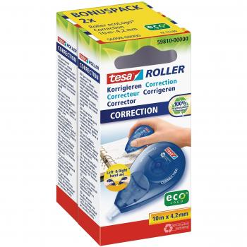 Tesa 56998-00000-00 - Cinta correctora tamaño 10 m x 42mm - Pack de 2 uds.