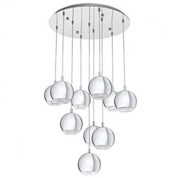Lámpara Colgante Eglo Conessa Cromo 10 Bombillas GU10 Multicolor 58 cm
