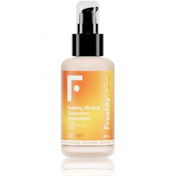 Protector solar mineral Healthy Mineral Sunscreen Protection SPF 50 - Freshly Cosmetics, 100 ml, unisex, con filtros físicos