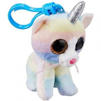 Llavero Peluche Beanie Boo Heather Gato con Cuerno 10cm