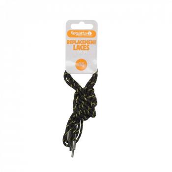 Regatta Replacement Patterned Laces (120 cm) - Black/Dark Green Unisex