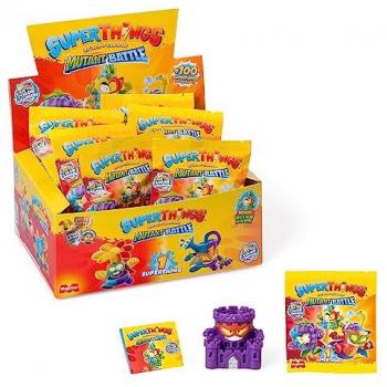 Caja de 25 Sobres SuperThings Mutant Battle - Colección Kazoom Kids con Figuras Sorpresa y Checklist
