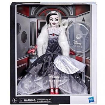 Muñeca Disney Princess Style Series Villains Cruella De Vil de 28 cm con Accesorios y Peana, Articulada, Hasbro F3263