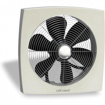 CATA 664000 Helicoidal | Modelo LHV 350 | para Pared y Cristal | Extractor silencioso y de Alto Rendimiento | Totalmente Regulable, 230 V, Blanco