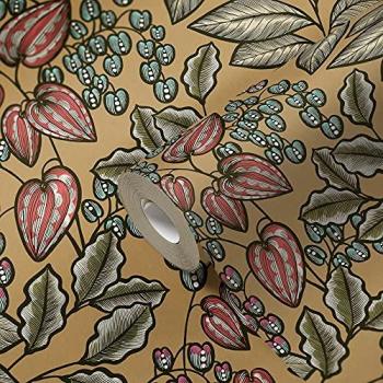 Papel Pintado Vlies Floral Impresión, Diseño Botánico, 0.53 x 10.05 m, Multicolor