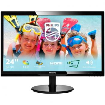 Monitor Philips 24 Full HD 246V5LHAB con Altavoces Integrados y Conectividad HDMI/VGA